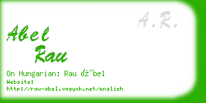 abel rau business card